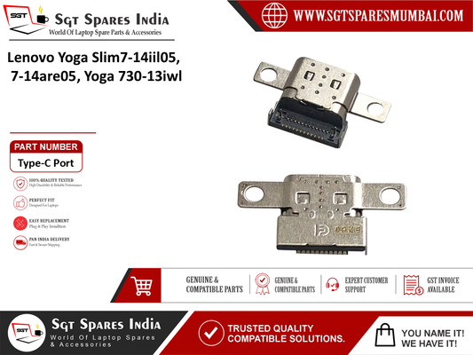 Lenovo Yoga Slim7-14iil05,  7-14are05, Yoga 730-13iwl Laptop DC Power Jack Charging Port Replacement