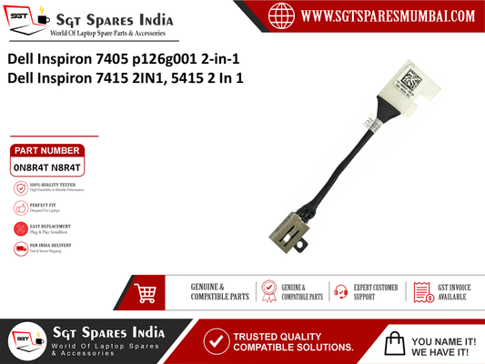 Dell Inspiron 7405 p126g001 2-in-1  Dell Inspiron 7415 2IN1, 5415 2 In 1 Laptop DC Power Jack Charging Port Replacement