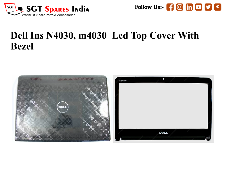 LAPTOP LCD TOP COVER WITH BAZEL FOR DELL INS N4030, m4030